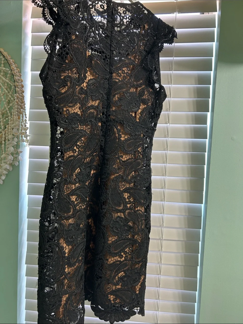 Michael kors embroidered Lace paisley dress with nude slip. Wear any slip